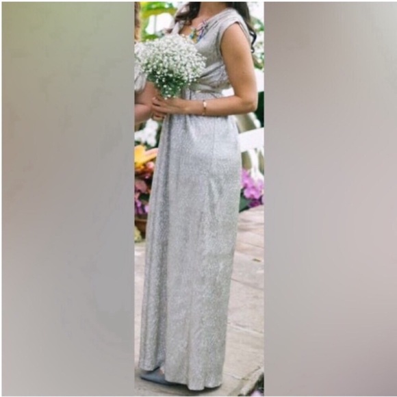 Alythea Gold Maxi Dress - Picture 3 of 8